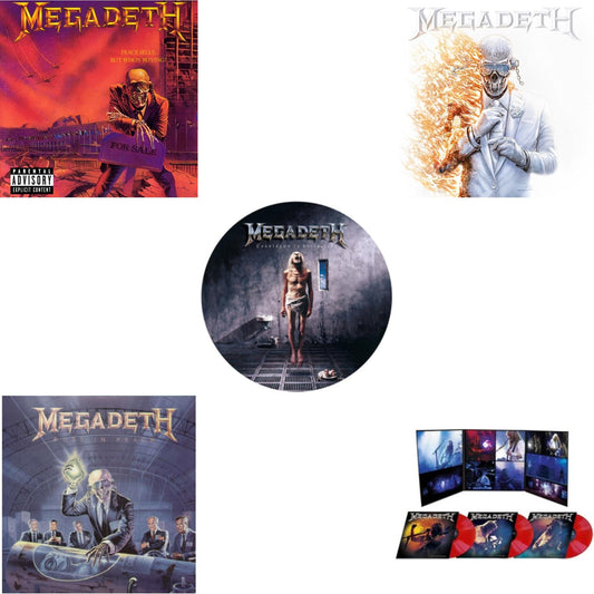 Peace Sells But Who's Buying & Rust In Peace & Countdown To Extinction (Picture Disc) & Megadeth (2LP) & Night In Buenos Aires (Red LP Vinyl)