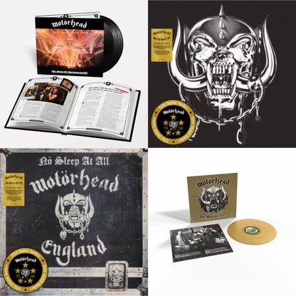 No Sleep 'Til Hammersmith (X) (3LP) & No Remorse (50Th Anniversary) (Red/Black Splatter Vinyl/2LP) & No Sleep At All (50Th Anniversary) (Clear/Black-White Splatter LP Vinyl) & Manticore Tapes (Gold LP Vinyl)