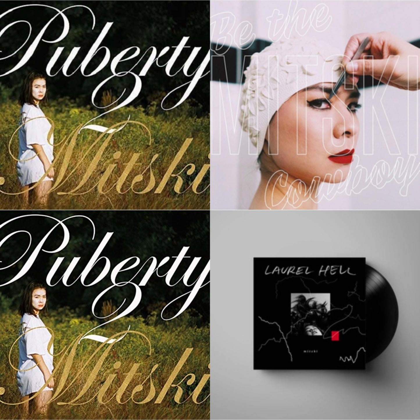 This is a 4 LP Vinyl SKU bundle.
1.This LP Vinyl is brand new.Format: LP VinylMusic Style: Indie RockThis item's title is: Puberty 2Artist: MitskiLabel: DEAD OCEANSBarcode: 656605142319Release Date: 6/17/2016
2.This LP Vinyl is brand new.