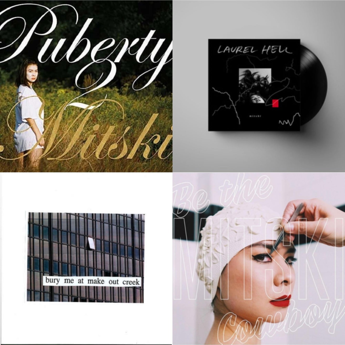 This is a 4 LP Vinyl SKU bundle.
1.This LP Vinyl is brand new.Format: LP VinylMusic Style: Alternative RockThis item's title is: Bury Me At Makeout CreekArtist: MitskiLabel: Dead OceansBarcode: 656605142210Release Date: 11/11/2014
2.This LP Vinyl is brand new.