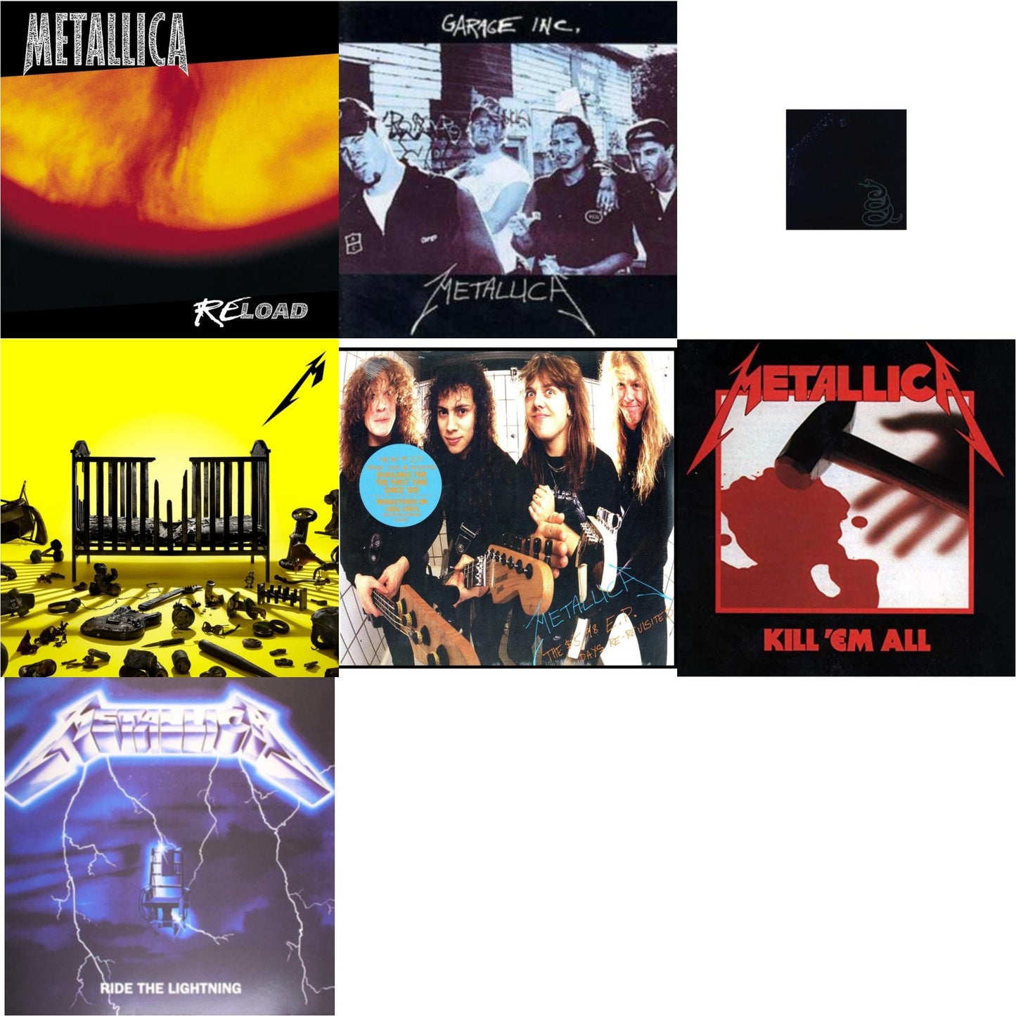 72 Seasons (2LP) & Metallica (Remastered/2LP) & Reload & Garage Inc. & Kill Em All (180G) & Ride The Lightning (180G) & $5.98 Ep: Garage Days Re-Revisited (Remastered)
