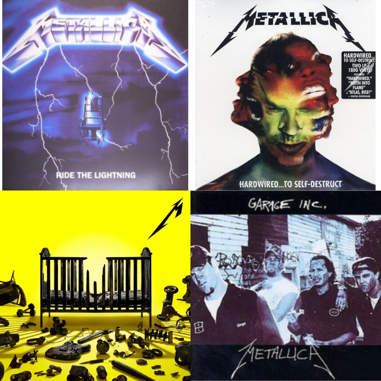72 Seasons (2LP) & Garage Inc. & Ride The Lightning (180G) & Hardwired To Self-Destruct (2LP/180G/Dl Card)