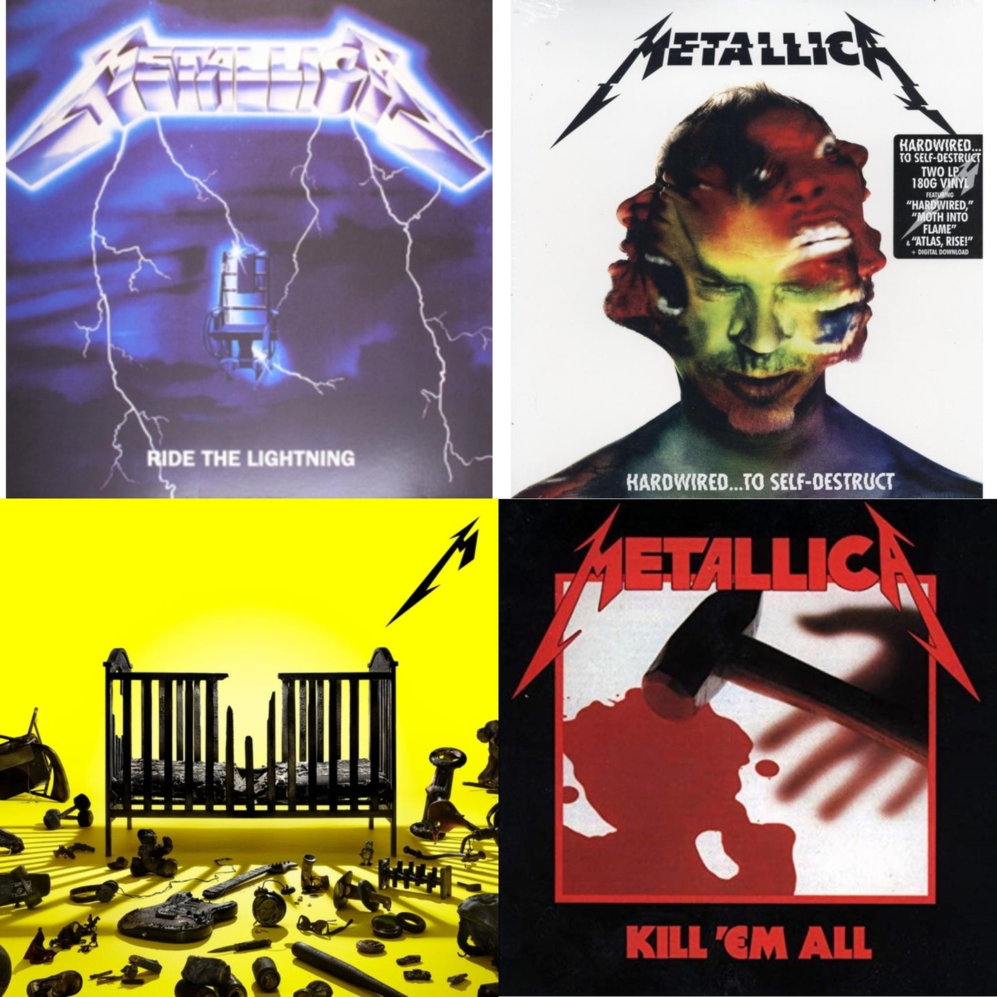 72 Seasons (2LP) & Kill Em All (180G) & Ride The Lightning (180G) & Hardwired To Self-Destruct (2LP/180G/Dl Card)