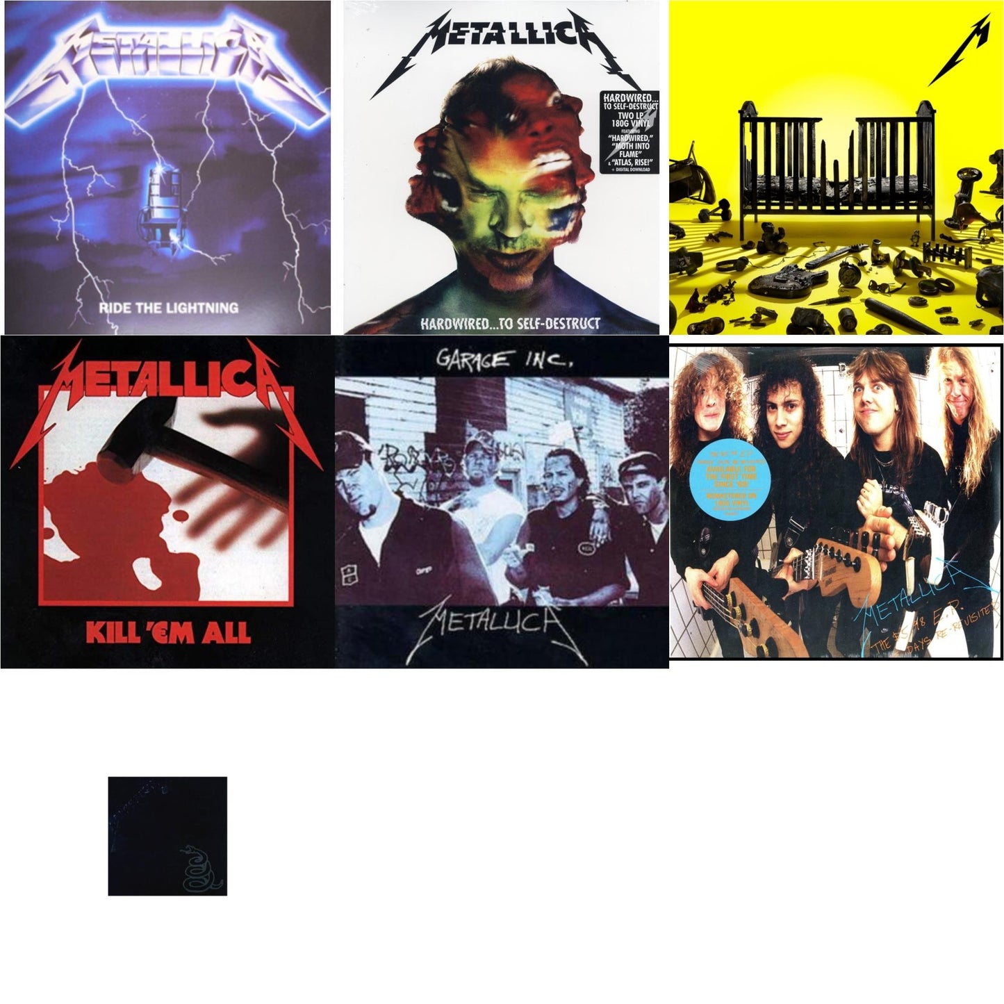 72 Seasons (2LP) & Metallica (Remastered/2LP) & Garage Inc. & Kill Em All (180G) & Ride The Lightning (180G) & Hardwired To Self-Destruct (2LP/180G/Dl Card) & $5.98 Ep: Garage Days Re-Revisited (Remastered)