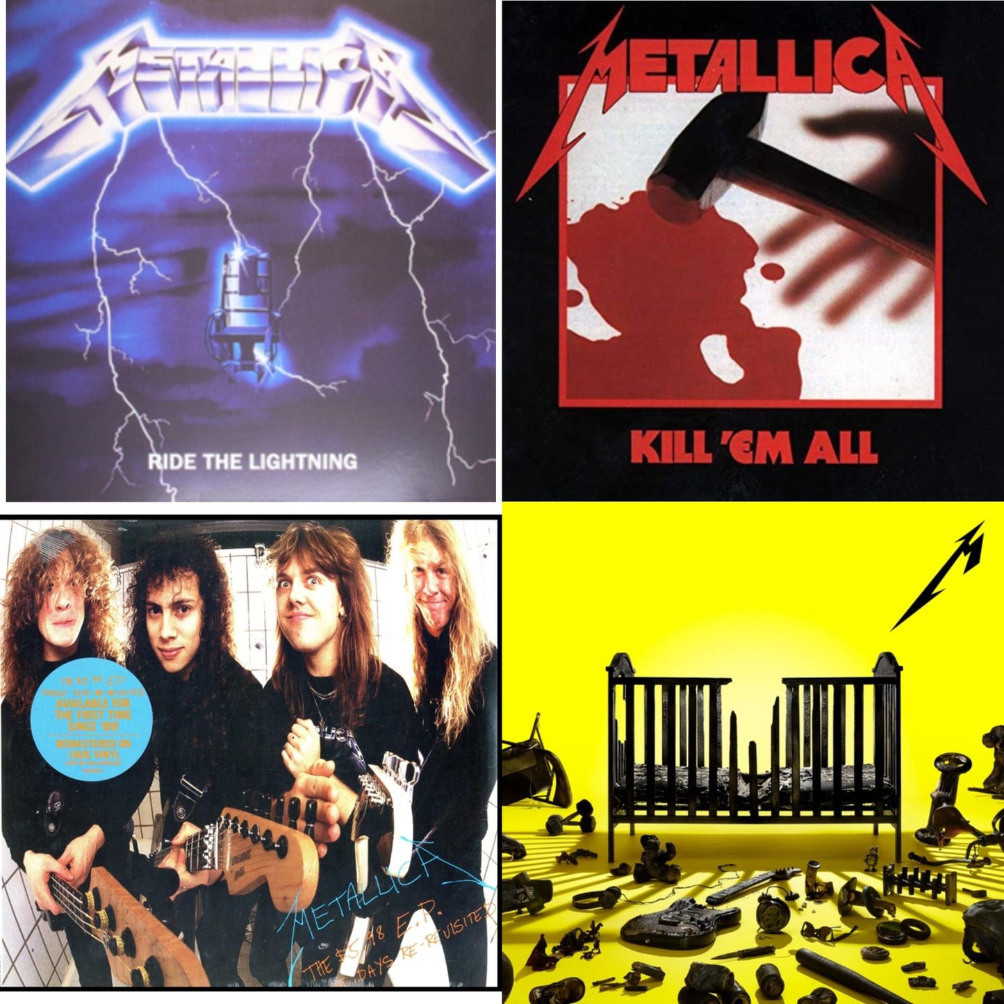 72 Seasons (2LP) & Kill Em All (180G) & Ride The Lightning (180G) & $5.98 Ep: Garage Days Re-Revisited (Remastered)