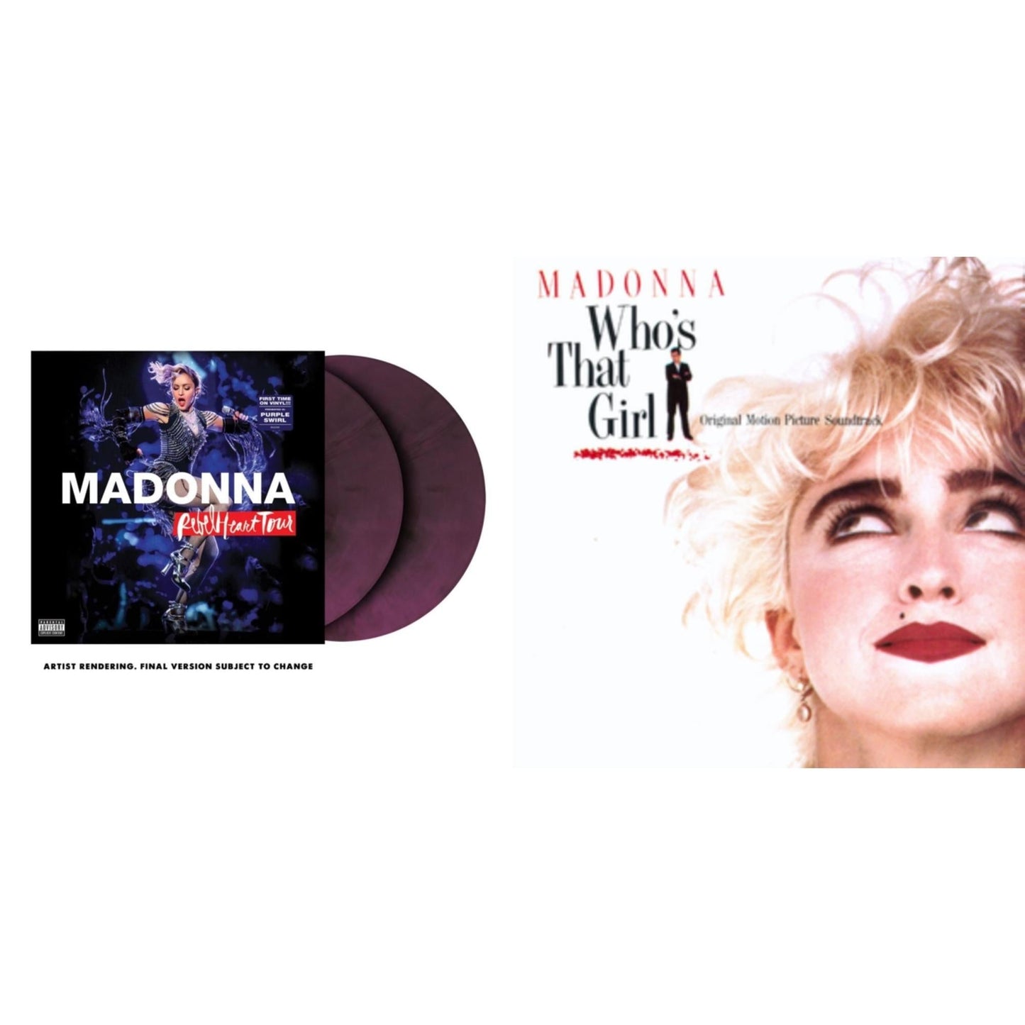 Rebel Heart Tour (X) (Purple Galaxy Swirl Vinyl/2LP) & Who's That Girl Ost (Back 2 The 80S) (I)