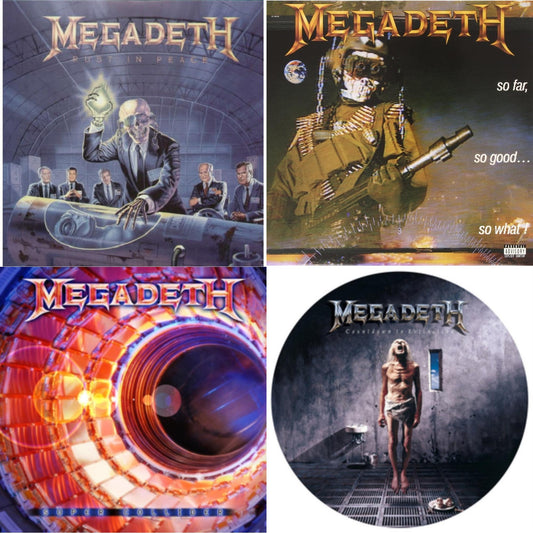 Rust In Peace & So Far So Good So What & Super Collider (LP) & Countdown To Extinction (Picture Disc)