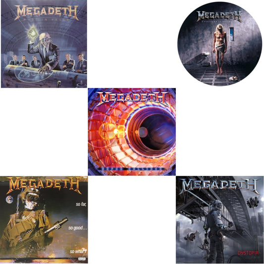 Rust In Peace & So Far So Good So What & Super Collider (LP) & Countdown To Extinction (Picture Disc) & Dystopia