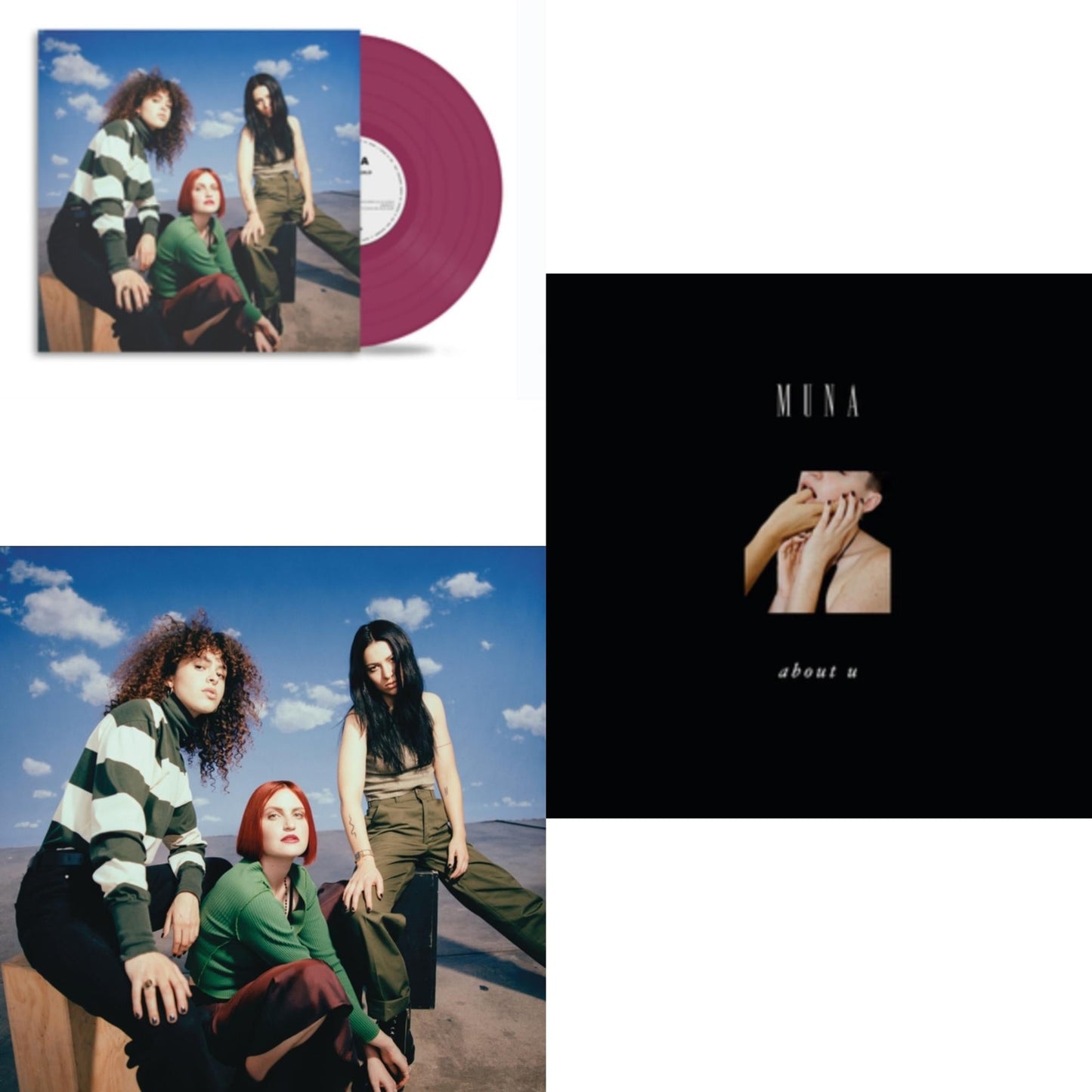 This is a 3 LP Vinyl SKU bundle.
1.This LP Vinyl is brand new.Format: LP VinylMusic Style: Indie PopThis item's title is: Saves The World (Raspberry LP Vinyl)Artist: MunaLabel: RCABarcode: 196588751714Release Date: 3/15/2024
2.This LP Vinyl is brand new.