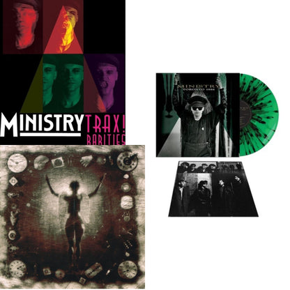 Ministry - Ke*A*H** (Psalm 69) (180G) & Toronto 1986 (Green & Black Splatter LP Vinyl) & Trax Rarities (Black/White/Magenta Splatter LP Vinyl)