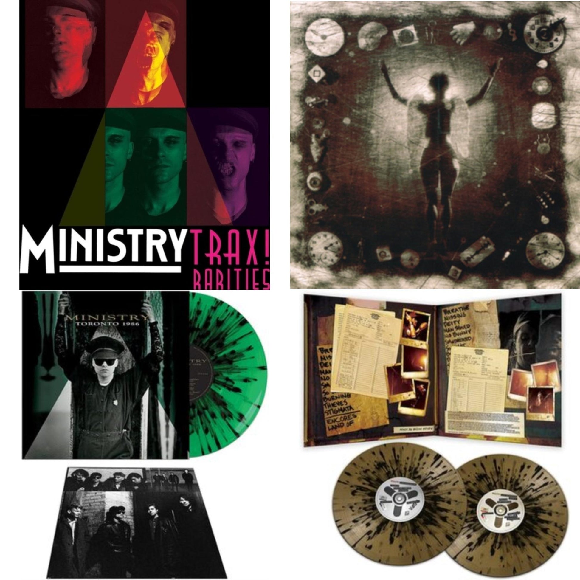 This is a 4 LP Vinyl SKU bundle.
1.This LP Vinyl is brand new.Format: LP VinylThis item's title is: Trax Rarities (Black/White/Magenta Splatter LP Vinyl)Artist: MinistryBarcode: 889466391613Release Date: 11/24/2023
2.This LP Vinyl is brand new.