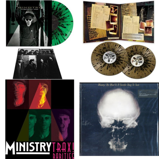 Mind Is A Terrible Thing To Taste (180G) & Toronto 1986 (Green & Black Splatter LP Vinyl) & Live Necronomicon (Black & Gold Splatter Vinyl/2LP) & Trax Rarities (Black/White/Magenta Splatter LP Vinyl)