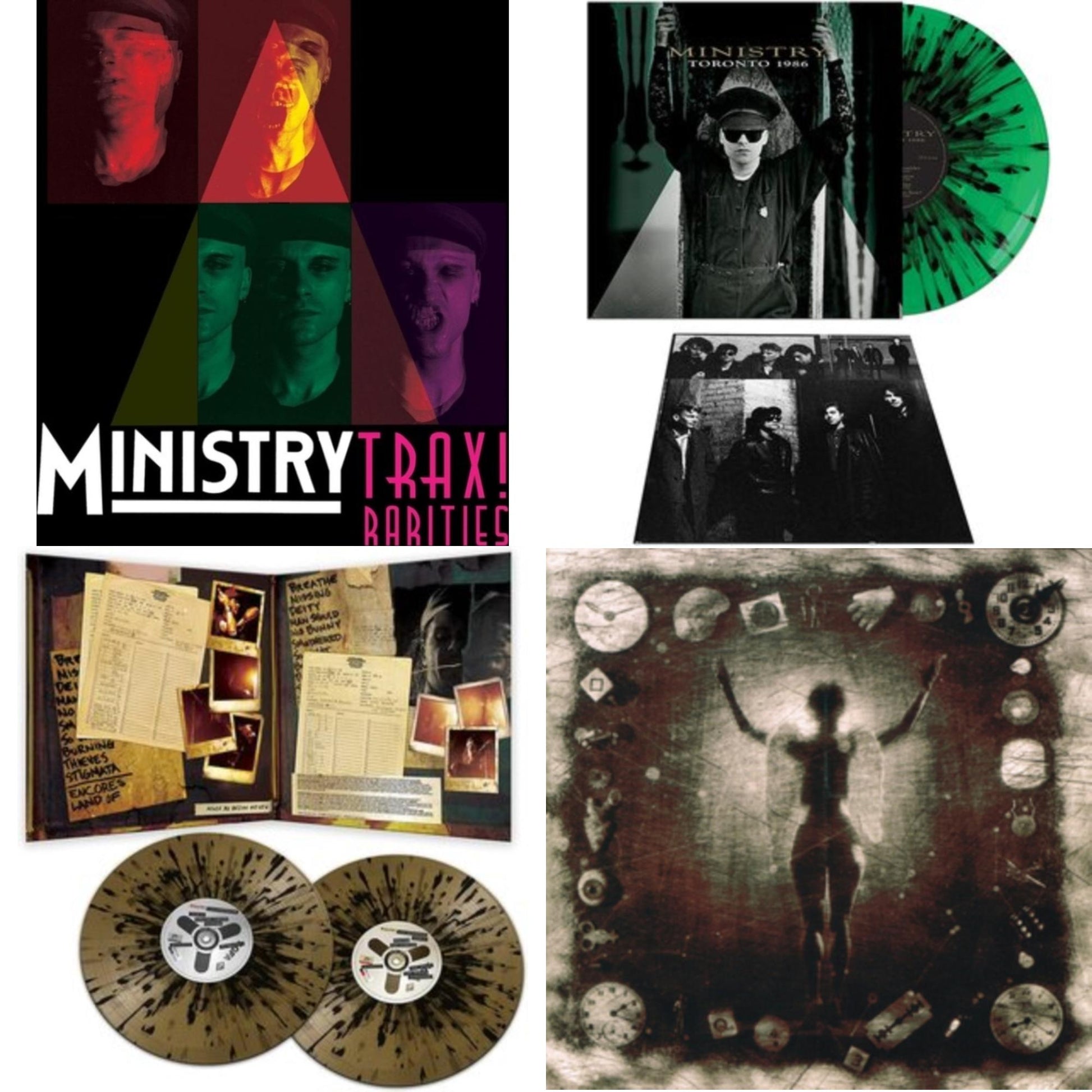 This is a 4 LP Vinyl SKU bundle.
1.This LP Vinyl is brand new.Format: LP VinylThis item's title is: Trax Rarities (Black/White/Magenta Splatter LP Vinyl)Artist: MinistryBarcode: 889466391613Release Date: 11/24/2023
2.This LP Vinyl is brand new.