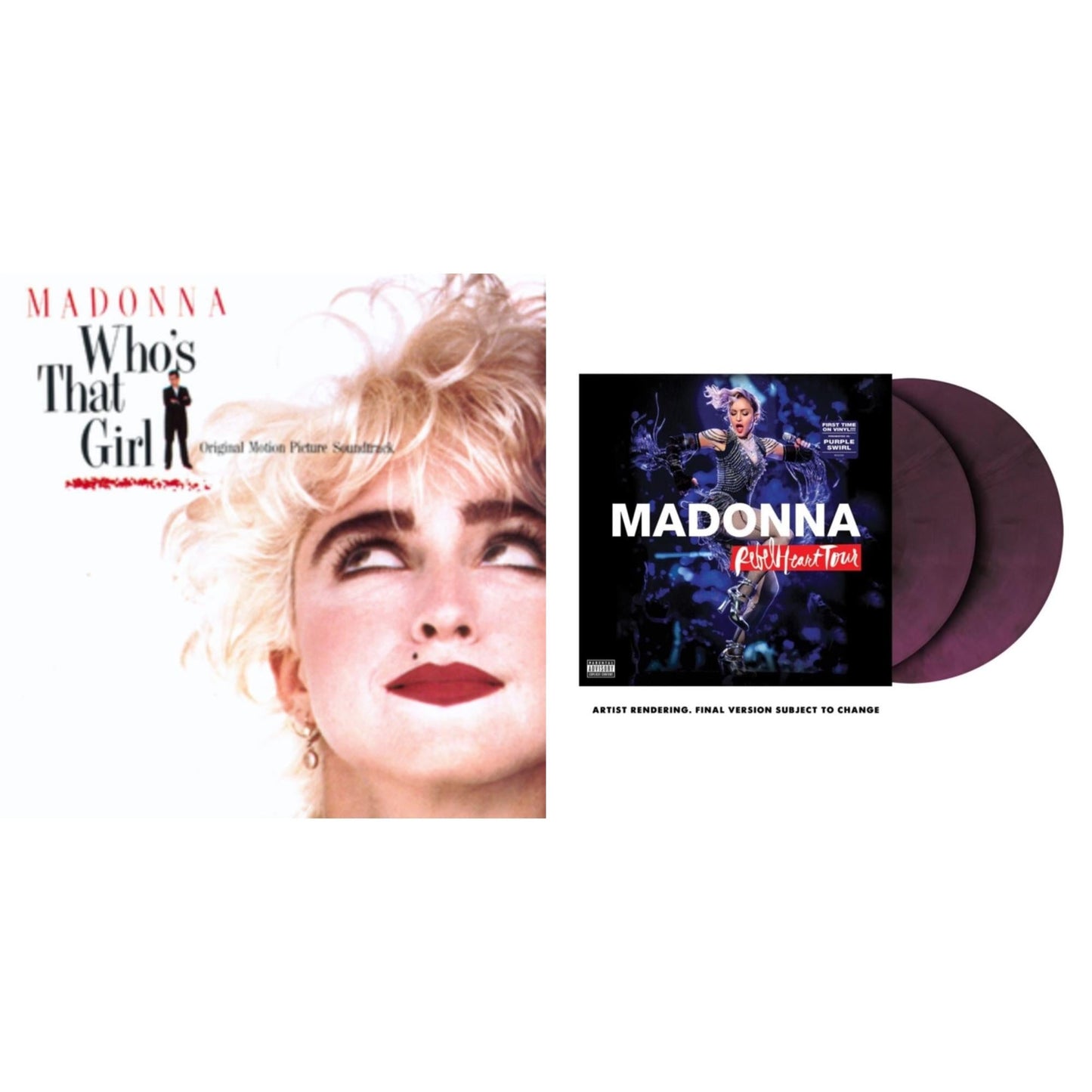 This is a 2 LP Vinyl SKU bundle.
1.This LP Vinyl is brand new.Format: LP VinylMusic Style: SoundtrackThis item's title is: Who's That Girl Ost (Back 2 The 80S) (I)Artist: MadonnaLabel: RHINO/WARNER BROS.Barcode: 603497860517Release Date: 7/17/2018
2.This LP Vinyl is brand new.