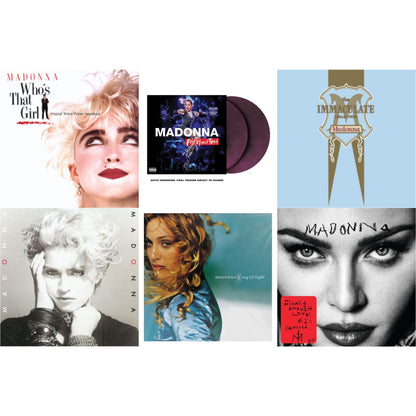 Ray Of Light (2LP/180G) & Madonna & Rebel Heart Tour (X) (Purple Galaxy Swirl Vinyl/2LP) & Finally Enough Love (2LP) & Immaculate Collection (2LP) & Who's That Girl Ost (Back 2 The 80S) (I)