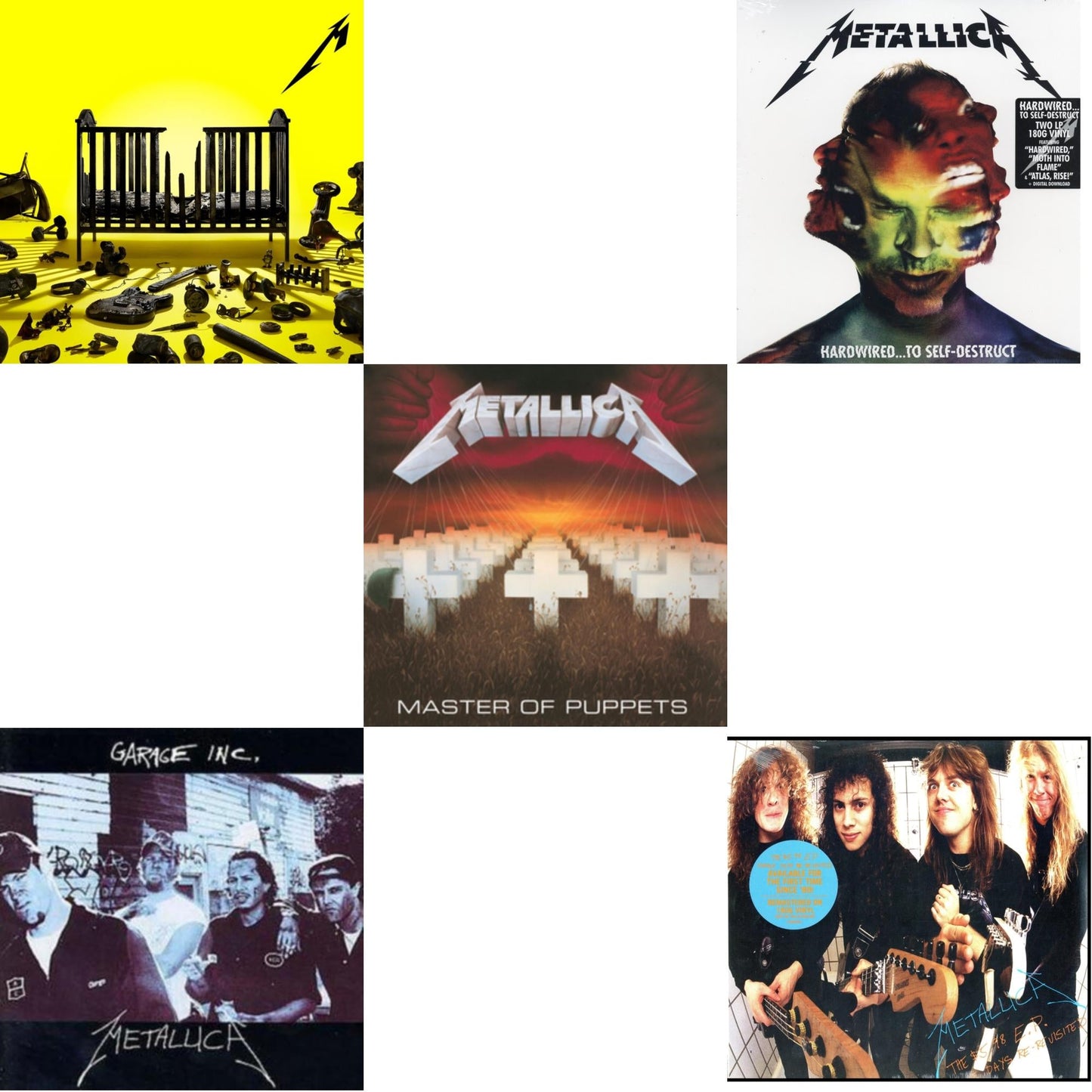 72 Seasons (2LP) & Garage Inc. & Master Of Puppets (Remastered) & Hardwired To Self-Destruct (2LP/180G/Dl Card) & $5.98 Ep: Garage Days Re-Revisited (Remastered)