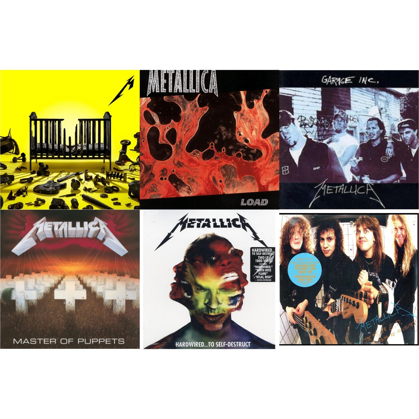 72 Seasons (2LP) & Load (Remastered/2LP/180G) & Garage Inc. & Master Of Puppets (Remastered) & Hardwired To Self-Destruct (2LP/180G/Dl Card) & $5.98 Ep: Garage Days Re-Revisited (Remastered)