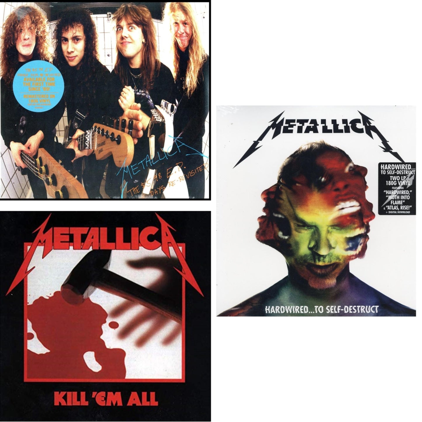 Kill Em All (180G) & Hardwired To Self-Destruct (2LP/180G/Dl Card) & $5.98 Ep: Garage Days Re-Revisited (Remastered)