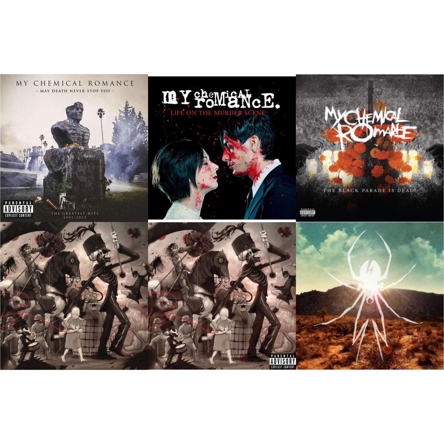 May Death Never Stop You (X) (2LP) & Life On The Murder Scene & Black Parade Is Dead! & Black Parade (X) (Picture Disc) & Black Parade (X) (2LP) & Danger Days: True Lives Of The Fabulous Killjoys
