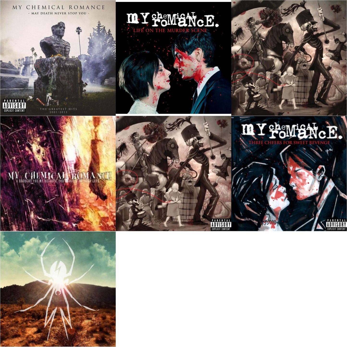 My Chemical Romance - May Death Never Stop You (X) (2LP) & Life On The Murder Scene & Black Parade (X) (Picture Disc) & I Brought You My Bullets You Brought Me Your Love & Black Parade (X) (2LP) & Three Cheers For Sweet Revenge & Danger Days: True