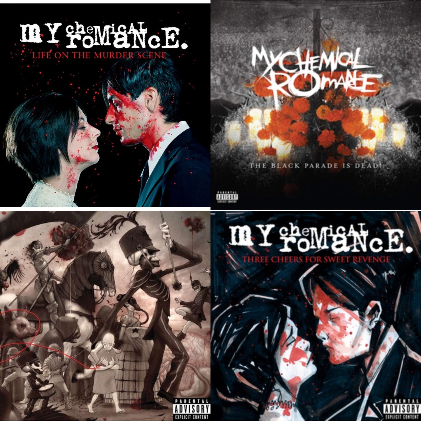 Life On The Murder Scene & Black Parade Is Dead! & Black Parade (X) (2LP) & Three Cheers For Sweet Revenge