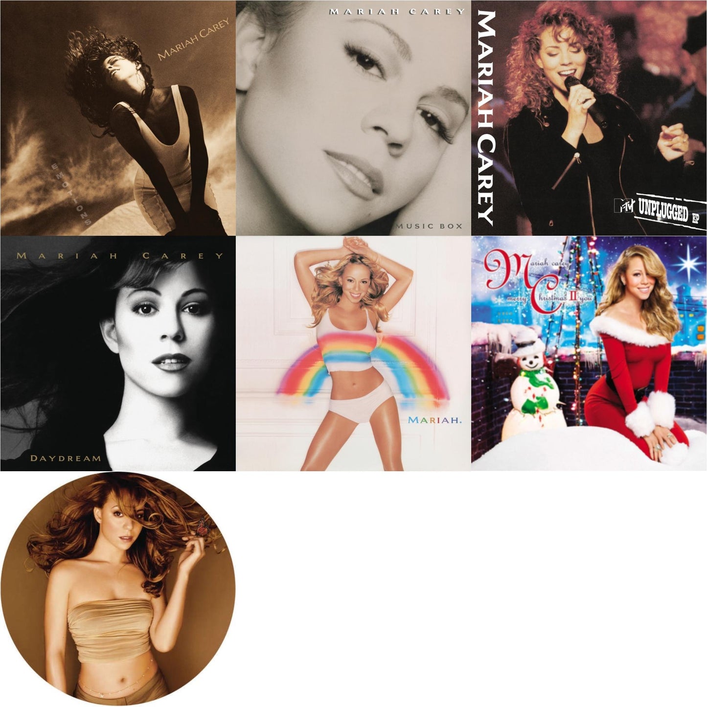 Emotions & Music Box & Mtv Unplugged & Daydream & Rainbow & Merry Christmas Ii You & Butterfly (Picture Disc)