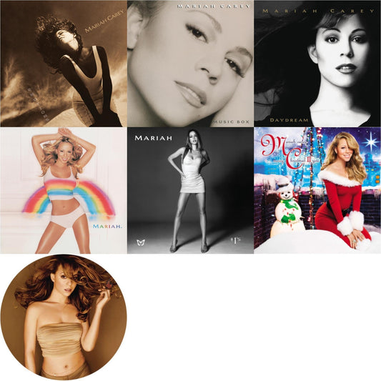 This is a 7 LP Vinyl SKU bundle.
1.This LP Vinyl is brand new.Format: LP VinylMusic Style: Contemporary R&BThis item's title is: EmotionsArtist: Mariah CareyLabel: LEGACYBarcode: 194397763713Release Date: 11/6/2020
2.This LP Vinyl is brand new.