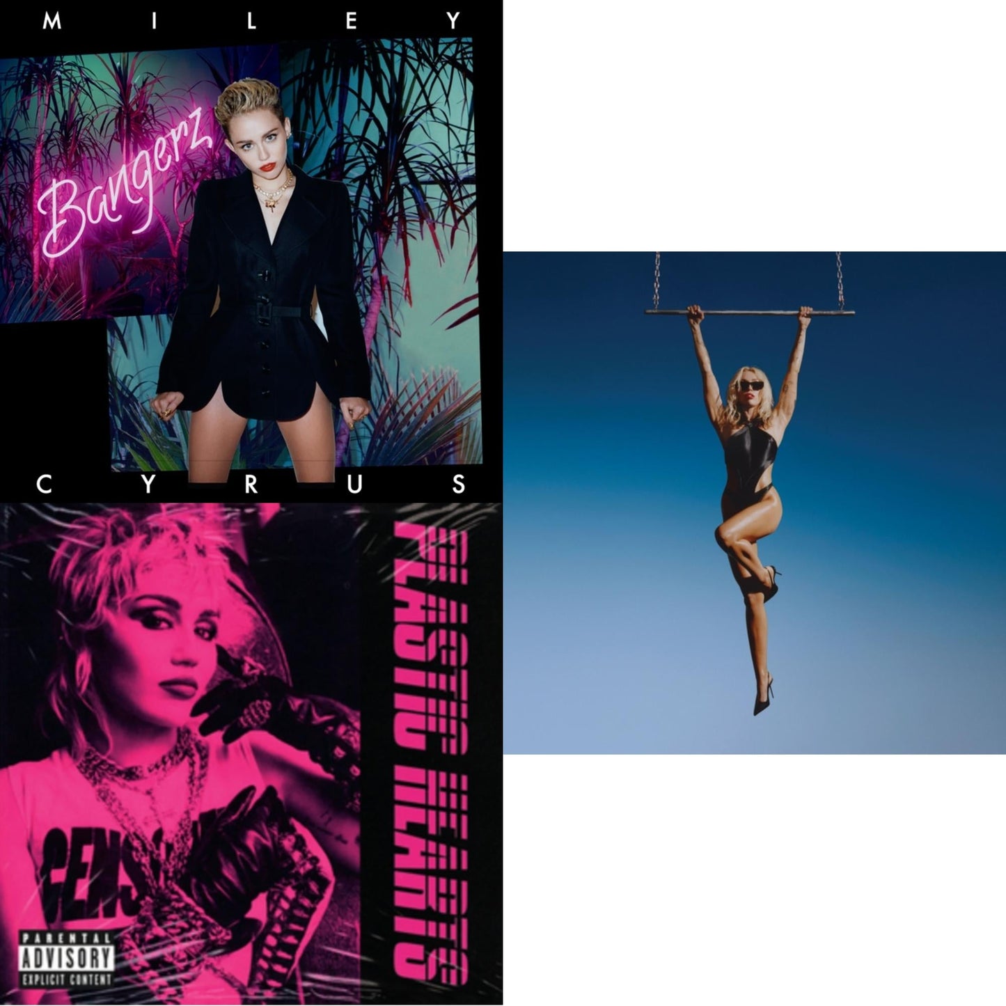 This is a 3 LP Vinyl SKU bundle.
1.This LP Vinyl is brand new.Format: LP VinylThis item's title is: Bangerz (10Th Anniversary) (Deluxe Version/2LP)Artist: Miley CyrusLabel: LEGACYBarcode: 196587643812Release Date: 9/29/2023
2.This LP Vinyl is brand new.
