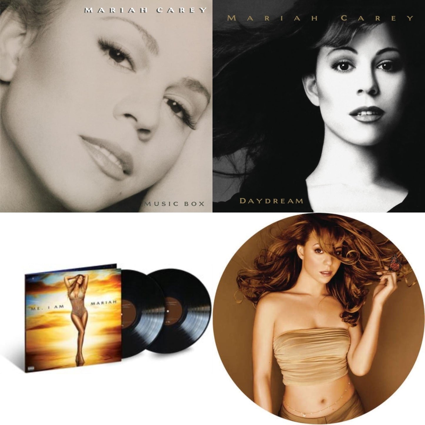 Music Box & Daydream & Me. I Am Mariah...The Elusive Chanteuse (2LP) & Butterfly (Picture Disc)