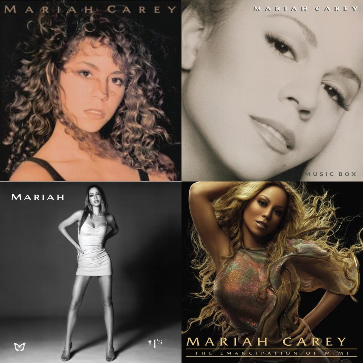 Mariah Carey & Music Box & #1’S (Opaque White Vinyl/2LP) & Emancipation Of Mimi (2LP)