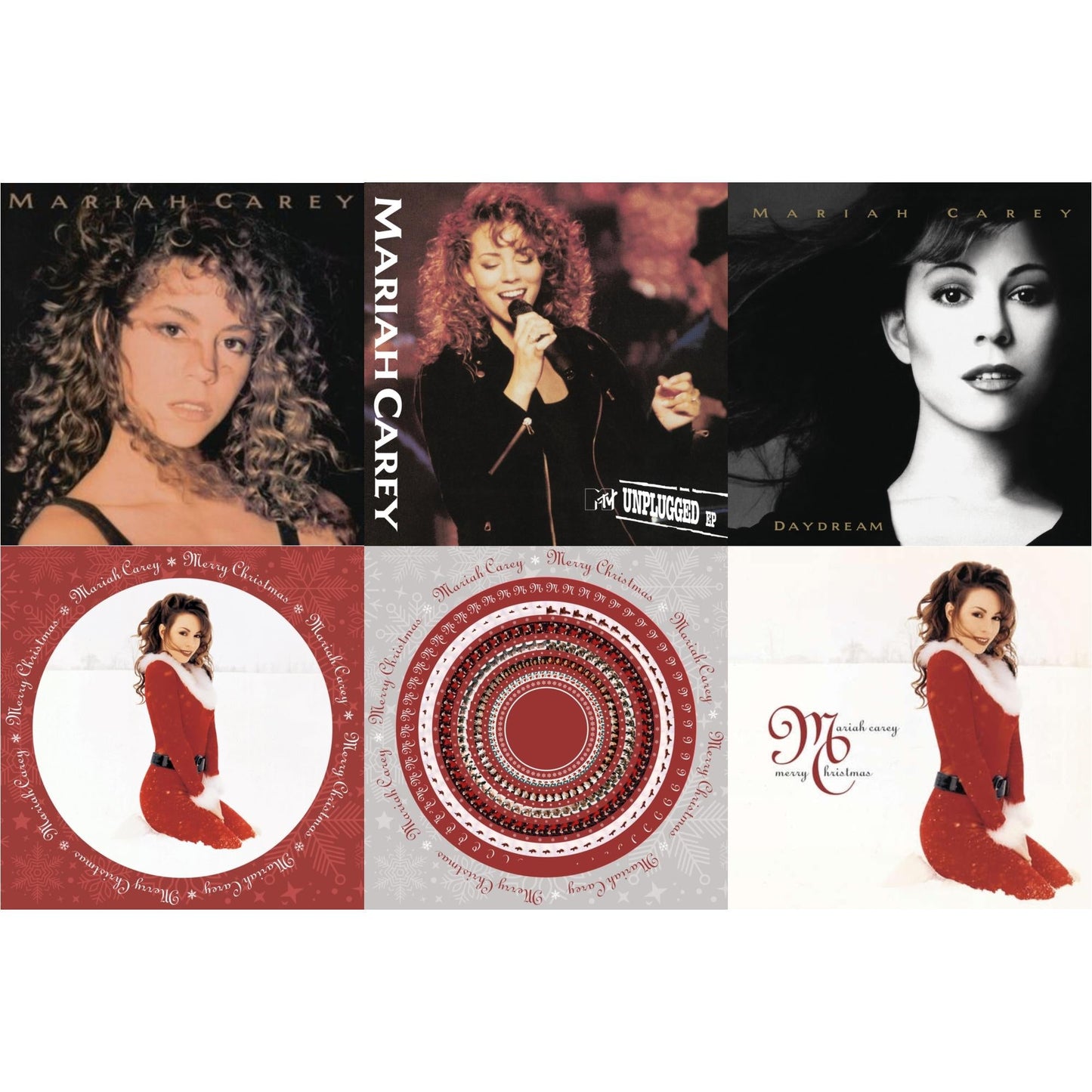Mariah Carey & Mtv Unplugged & Daydream & Merry Christmas (Picture Disc) & Merry Christmas (Zoetrope LP Vinyl) & Merry Christmas (Deluxe Anniversary/Red LP Vinyl)