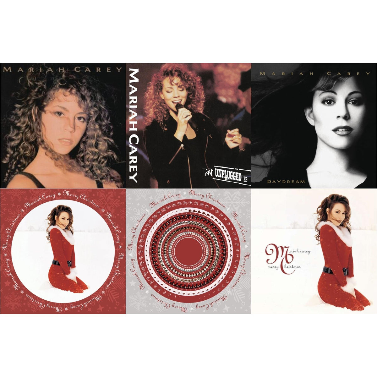 Mariah Carey & Mtv Unplugged & Daydream & Merry Christmas (Picture Disc) & Merry Christmas (Zoetrope LP Vinyl) & Merry Christmas (Deluxe Anniversary/Red LP Vinyl)