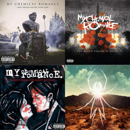 May Death Never Stop You (X) (2LP) & Black Parade Is Dead! & Three Cheers For Sweet Revenge & Danger Days: True Lives Of The Fabulous Killjoys