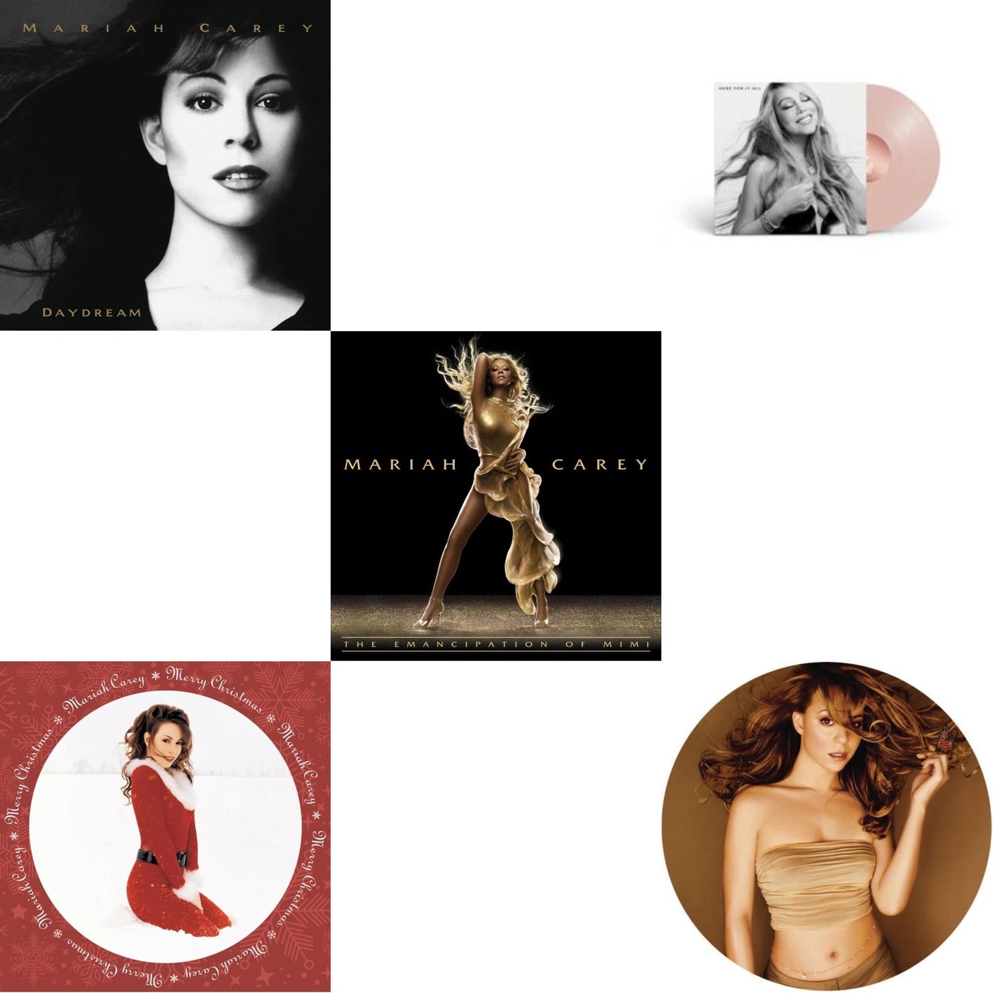 Daydream & Merry Christmas (Picture Disc) & Emancipation Of Mimi (2LP) & Here For It All & Butterfly (Picture Disc)