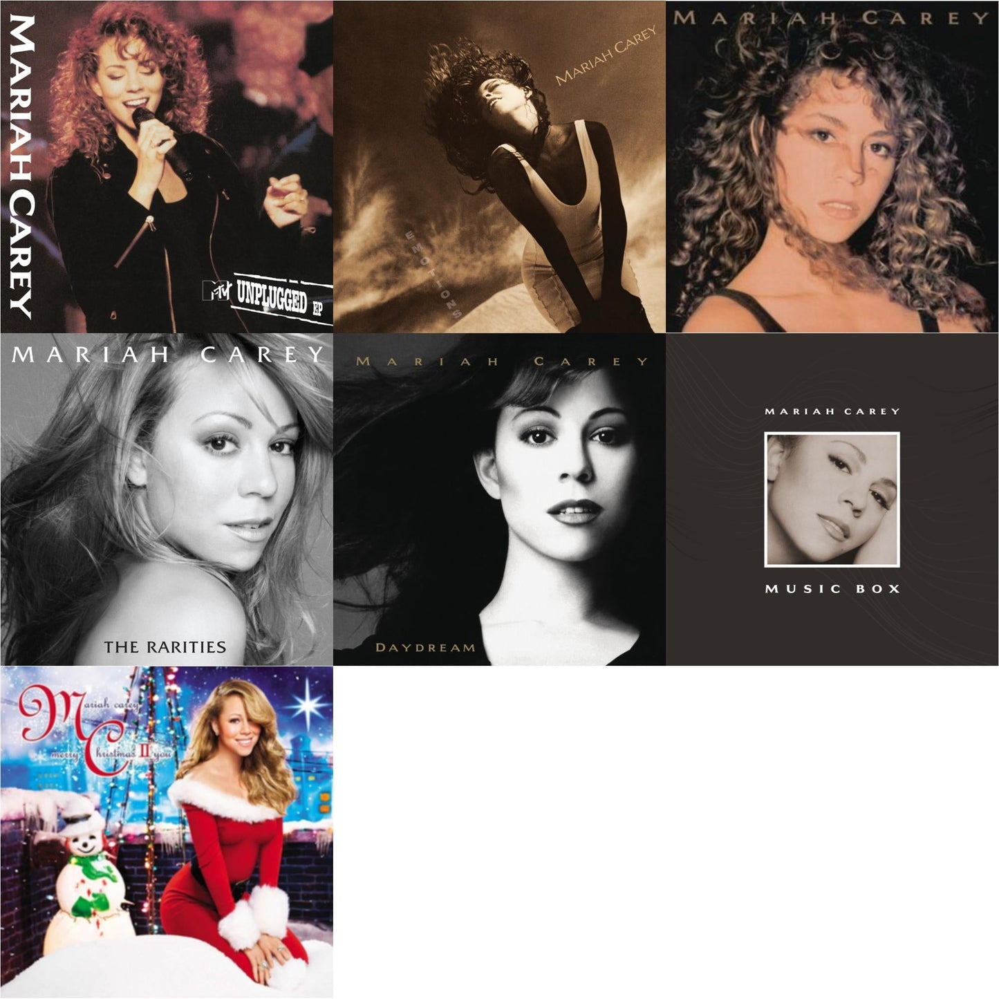 Mariah Carey & Emotions & Mtv Unplugged & Daydream & Rarities (4LP) & Music Box: 30Th Anniversary Expanded Edition (4LP) & Merry Christmas Ii You