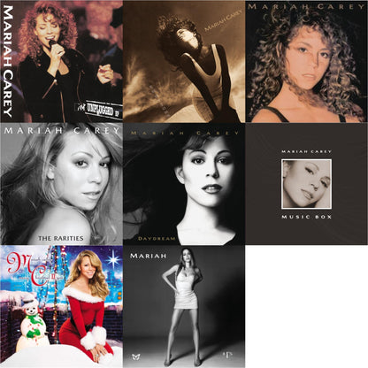 This is a 8 LP Vinyl SKU bundle.
1.This LP Vinyl is brand new.Format: LP VinylMusic Style: Contemporary R&BThis item's title is: Mariah CareyArtist: Mariah CareyLabel: LEGACYBarcode: 194397763614Release Date: 10/2/2020
2.This LP Vinyl is brand new.