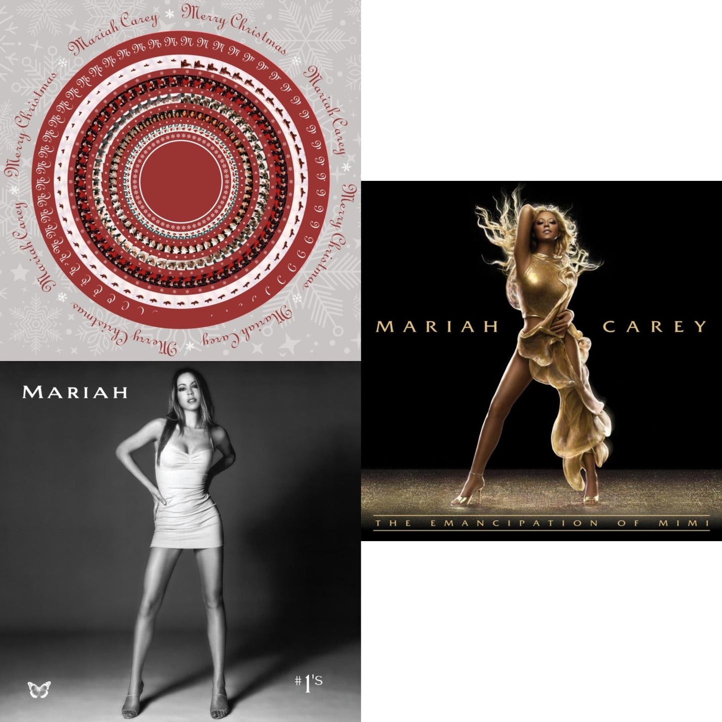 Merry Christmas (Zoetrope LP Vinyl) & #1’S (Opaque White Vinyl/2LP) & Emancipation Of Mimi (2LP)