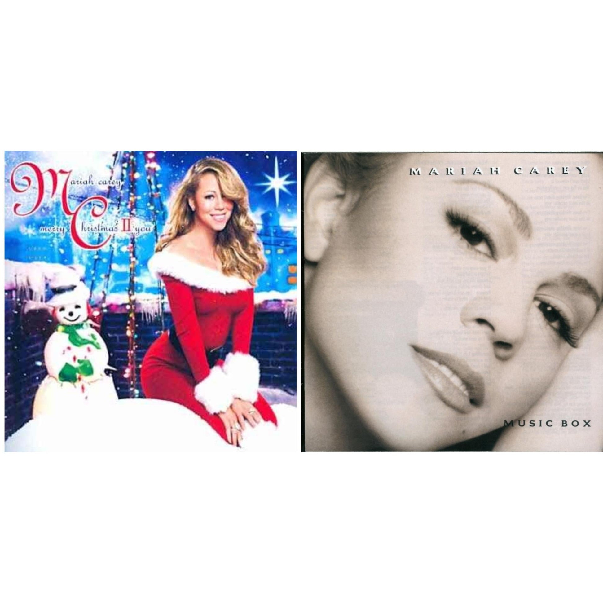 This is a 2 CD SKU bundle.
1.This CD is brand new.Format: CDMusic Style: BreakbeatThis item's title is: Merry Christmas Ii YouArtist: Mariah CareyLabel: ISLANDBarcode: 602527498034Release Date: 11/2/2010
2.This CD is brand new.