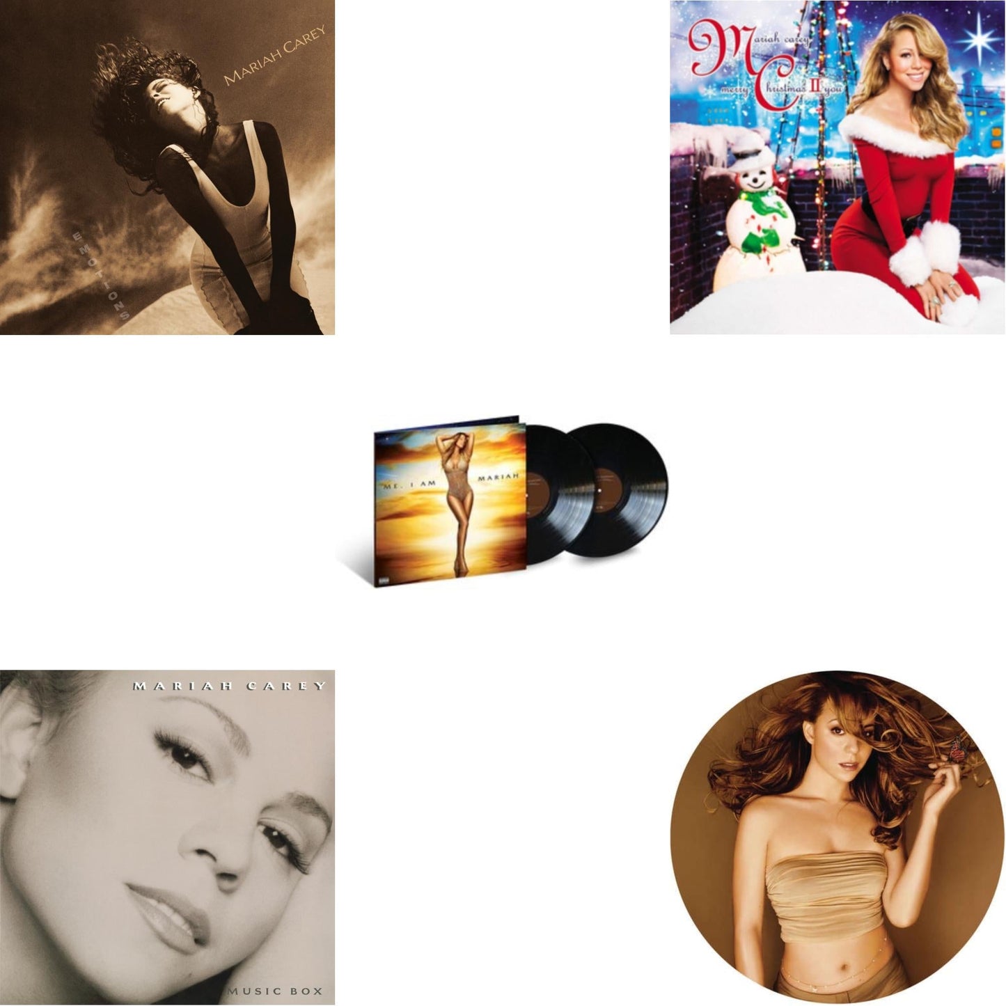 Emotions & Music Box & Me. I Am Mariah...The Elusive Chanteuse (2LP) & Merry Christmas Ii You & Butterfly (Picture Disc)