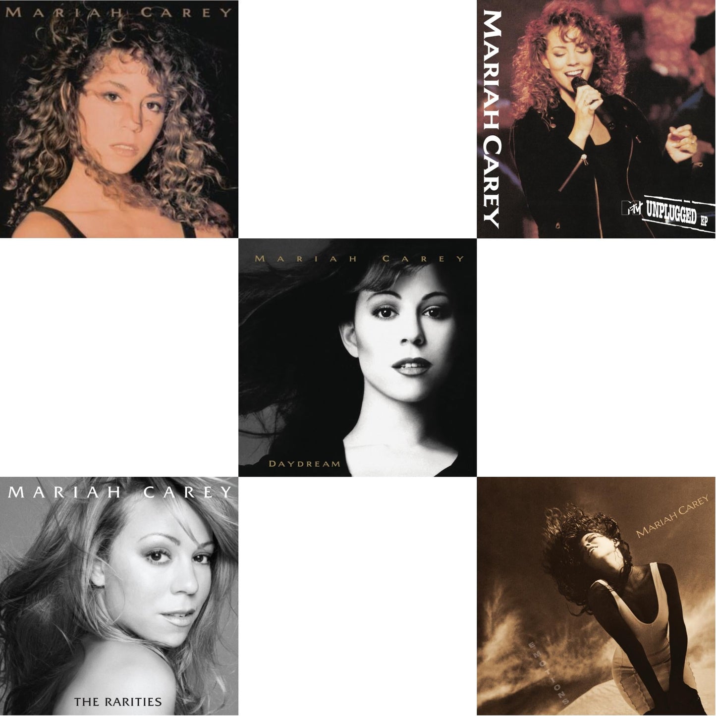This is a 5 LP Vinyl SKU bundle.
1.This LP Vinyl is brand new.Format: LP VinylMusic Style: Contemporary R&BThis item's title is: Mariah CareyArtist: Mariah CareyLabel: LEGACYBarcode: 194397763614Release Date: 10/2/2020
2.This LP Vinyl is brand new.