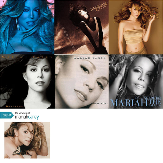 This is a 7 CD SKU bundle.
1.This CD is brand new.Format: CDMusic Style: Contemporary R&BThis item's title is: CautionArtist: Mariah CareyLabel: EPICBarcode: 190758991320Release Date: 11/16/2018
2.This CD is brand new.