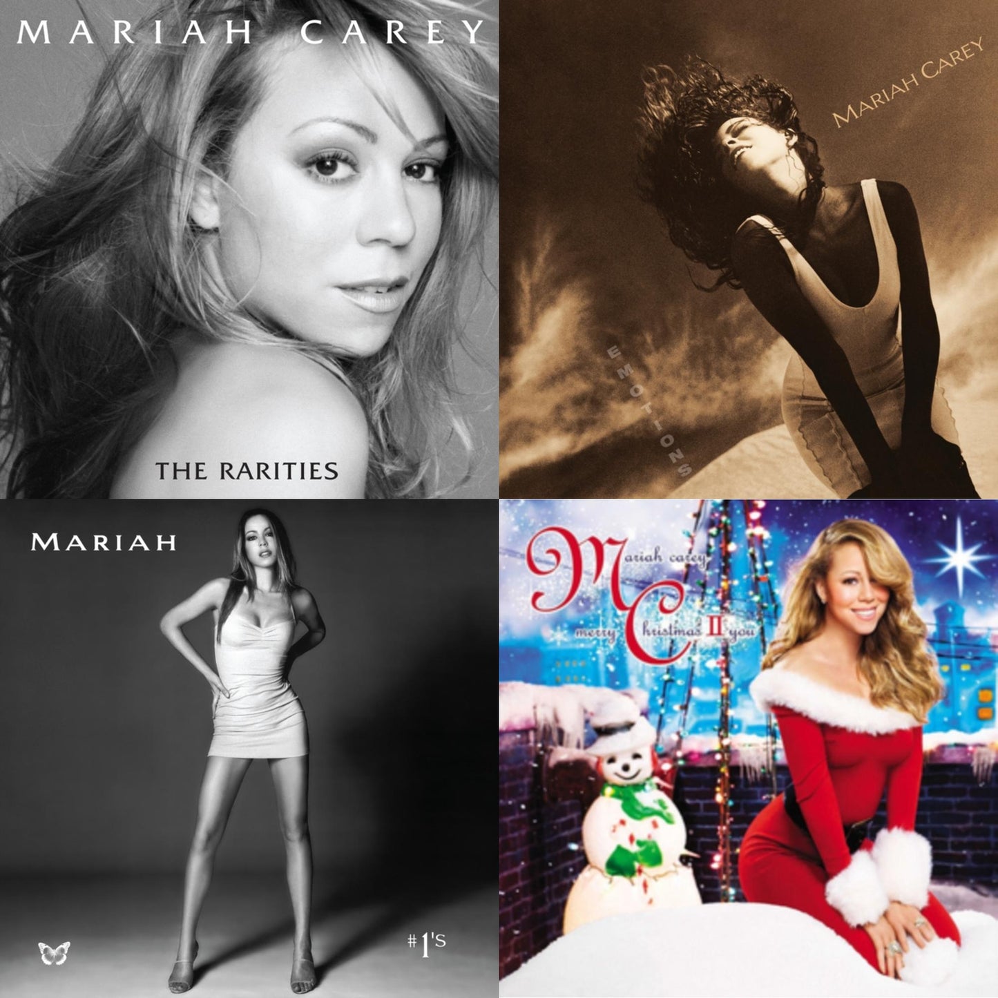 This is a 4 LP Vinyl SKU bundle.
1.This LP Vinyl is brand new.Format: LP VinylMusic Style: Contemporary R&BThis item's title is: EmotionsArtist: Mariah CareyLabel: LEGACYBarcode: 194397763713Release Date: 11/6/2020
2.This LP Vinyl is brand new.