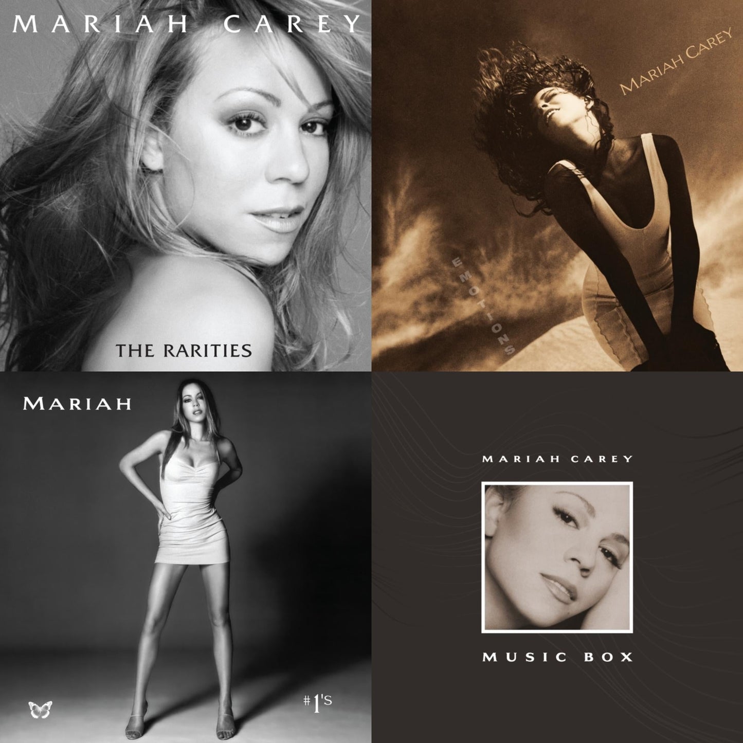 This is a 4 LP Vinyl SKU bundle.
1.This LP Vinyl is brand new.Format: LP VinylMusic Style: Contemporary R&BThis item's title is: EmotionsArtist: Mariah CareyLabel: LEGACYBarcode: 194397763713Release Date: 11/6/2020
2.This LP Vinyl is brand new.
