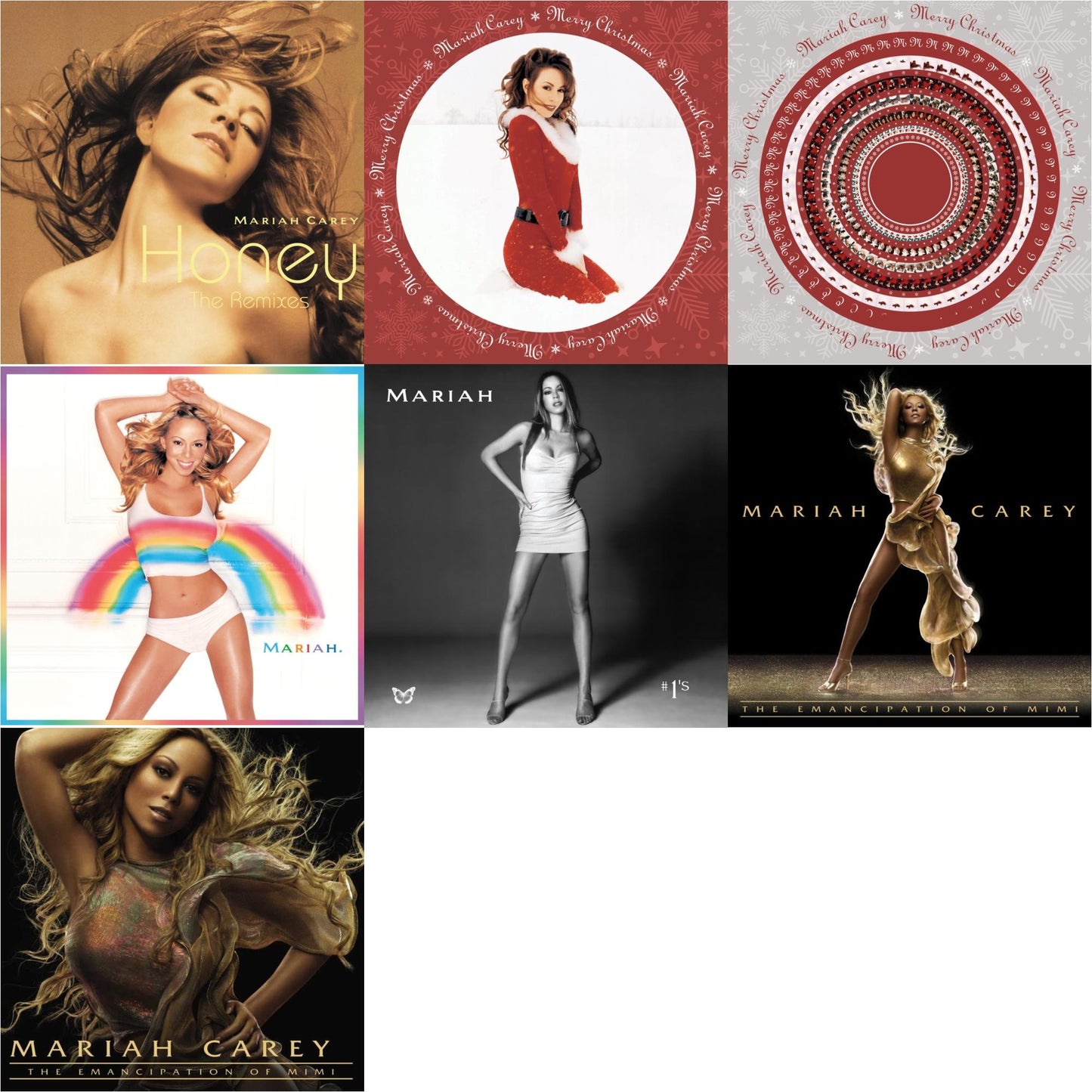 Honey Ep (2LP/Honey Vinyl) & Merry Christmas (Picture Disc) & Merry Christmas (Zoetrope LP Vinyl) & Rainbow (25Th Anniversary/Rainbow Colored Picture Disc/2LP) & #1’S (Opaque White Vinyl/2LP) & Emancipation Of Mimi (2LP) & Emancipation Of Mimi (2LP)