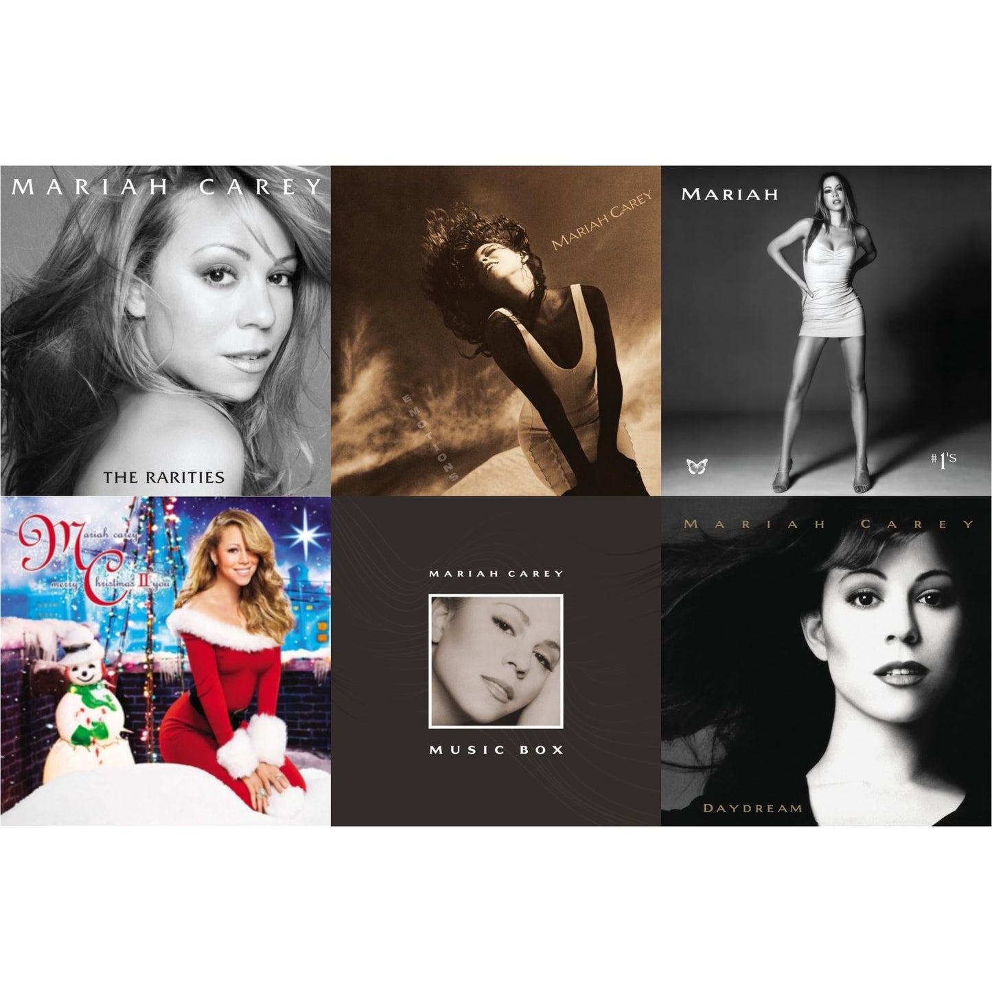 This is a 6 LP Vinyl SKU bundle.
1.This LP Vinyl is brand new.Format: LP VinylMusic Style: Contemporary R&BThis item's title is: EmotionsArtist: Mariah CareyLabel: LEGACYBarcode: 194397763713Release Date: 11/6/2020
2.This LP Vinyl is brand new.