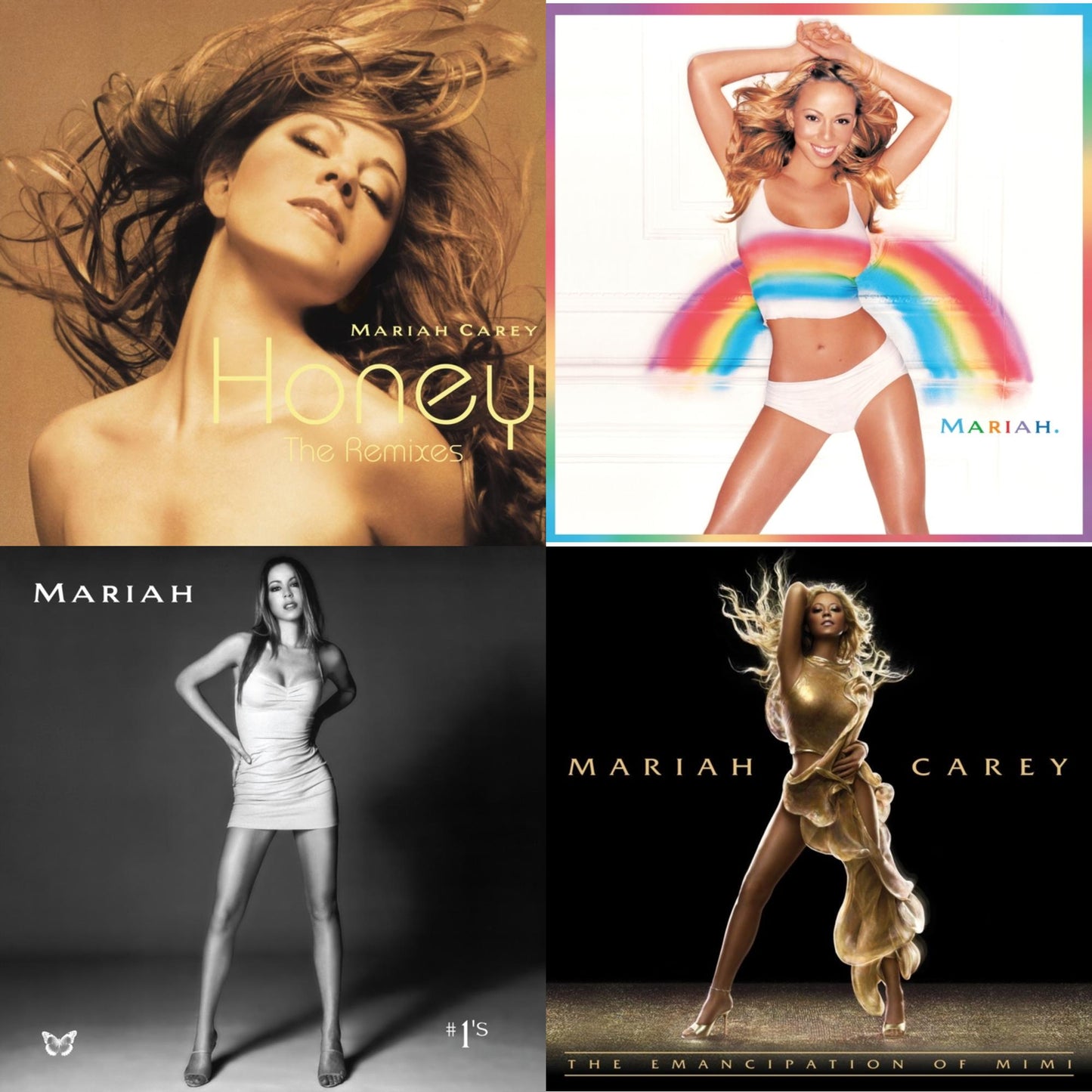 Honey Ep (2LP/Honey Vinyl) & Rainbow (25Th Anniversary/Rainbow Colored Picture Disc/2LP) & #1’S (Opaque White Vinyl/2LP) & Emancipation Of Mimi (2LP)