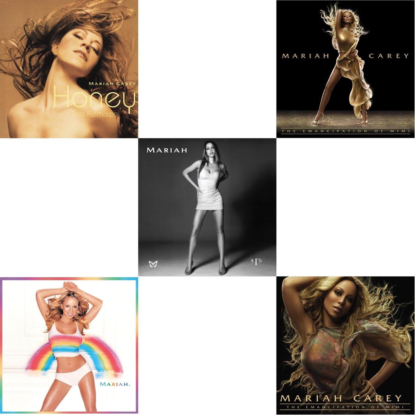Honey Ep (2LP/Honey Vinyl) & Rainbow (25Th Anniversary/Rainbow Colored Picture Disc/2LP) & #1’S (Opaque White Vinyl/2LP) & Emancipation Of Mimi (2LP) & Emancipation Of Mimi (2LP)