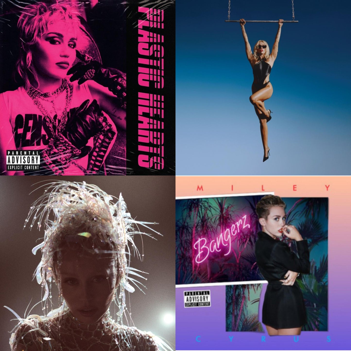 Plastic Hearts (X) & Endless Summer Vacation & Something Beautiful & Bangerz