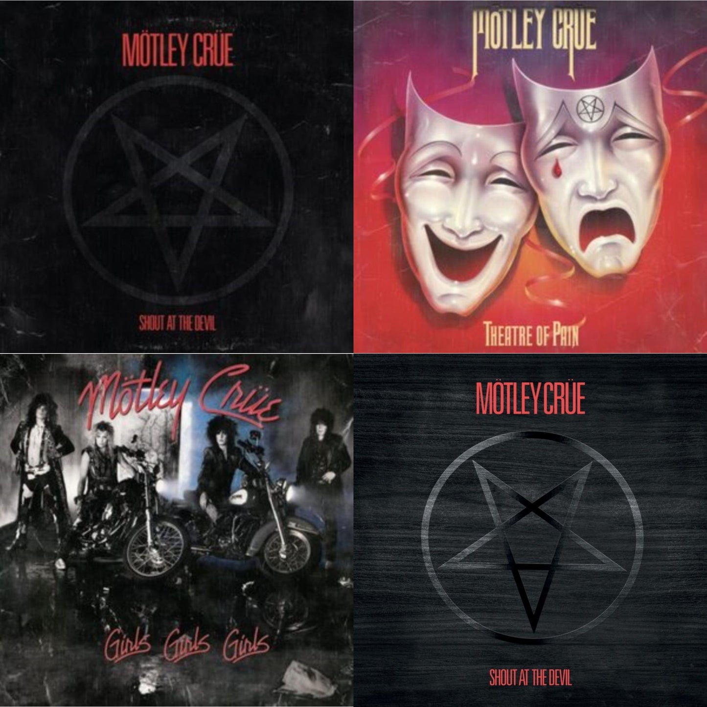 This is a 4 LP Vinyl SKU bundle.
1.This LP Vinyl is brand new.Format: LP VinylMusic Style: Hard RockThis item's title is: Girls, Girls, Girls (X) (2021 Remaster)Artist: Motley CrueLabel: BMG RIGHTS MANAGEMENT (US) LLCBarcode: 4050538782561Release Date: 7/22/2022
2.