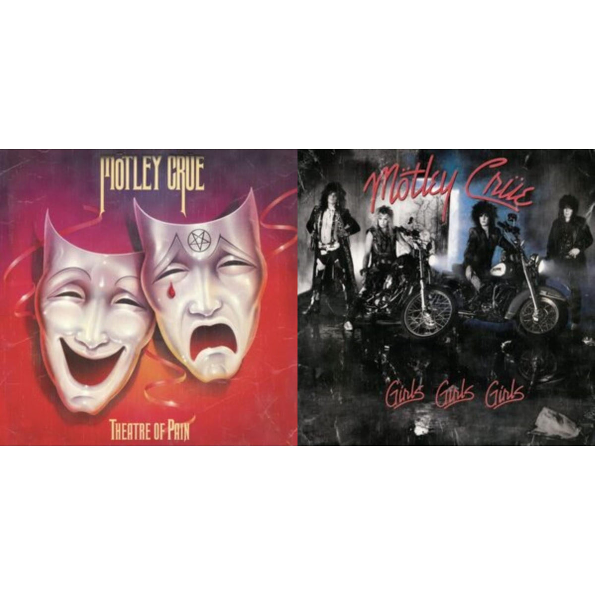 Motley Crue - Girls, Girls, Girls (X) (2021 Remaster) & Theatre Of Pain - LP Vinyl Bundle